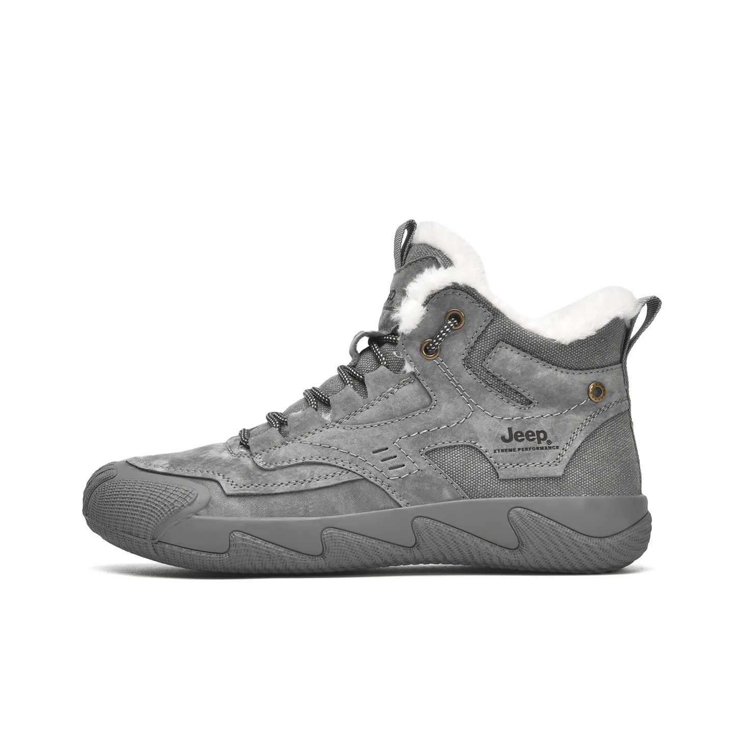 JEEP Износостойкий Термический MID Топ Уличная обувь Мужской Серый