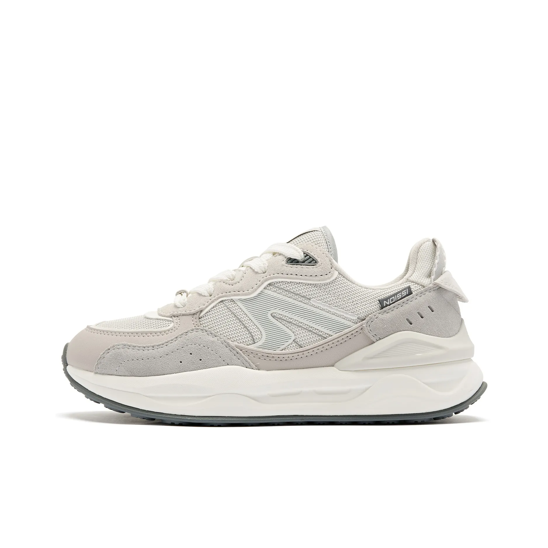 QIAODAN Revival 3.0 Anti-Slip Wear-Resistant Low-Top Casual Shoes Women's Mist Gray