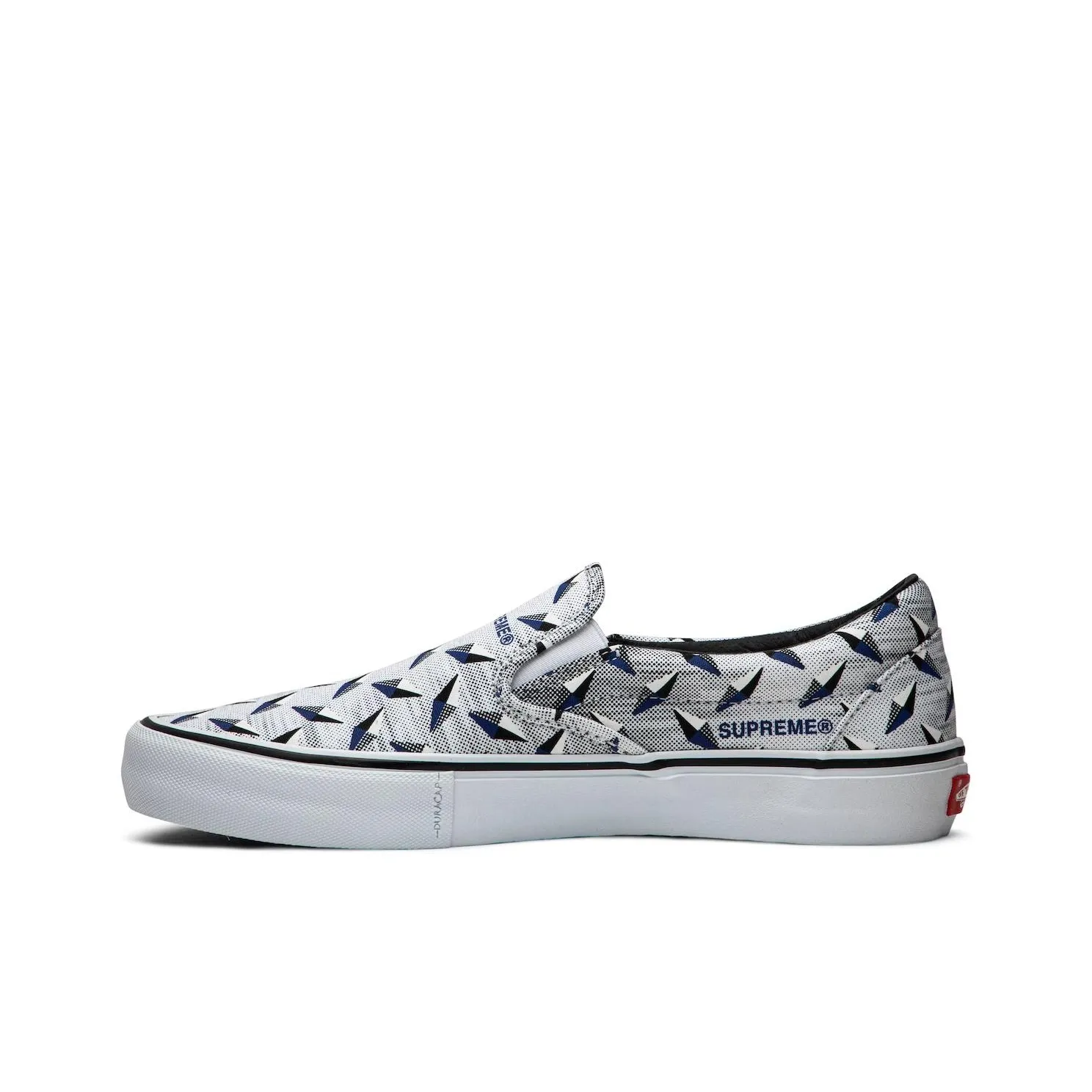 Vans Slip On Supreme Diamond Plate White