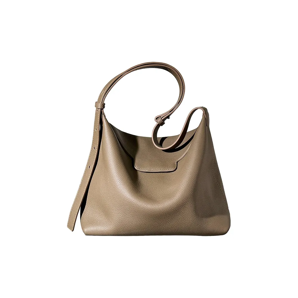 AJ AOIRJ Коровья кожа Commuter Сумка Armpit Тоут Сумка Сумка на плечо Средний Женские Слон GREY Черный biscuit Цвет