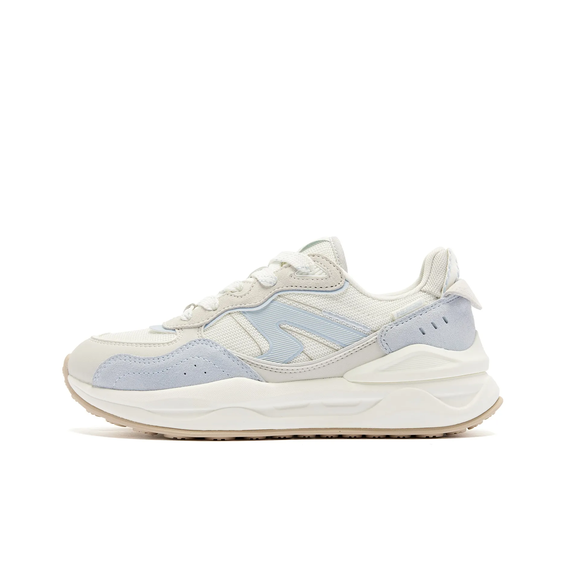 QIAODAN Revival 3.0 Wear resistant And Lightweight Low Top Casual Shoes Women's Rain Blue