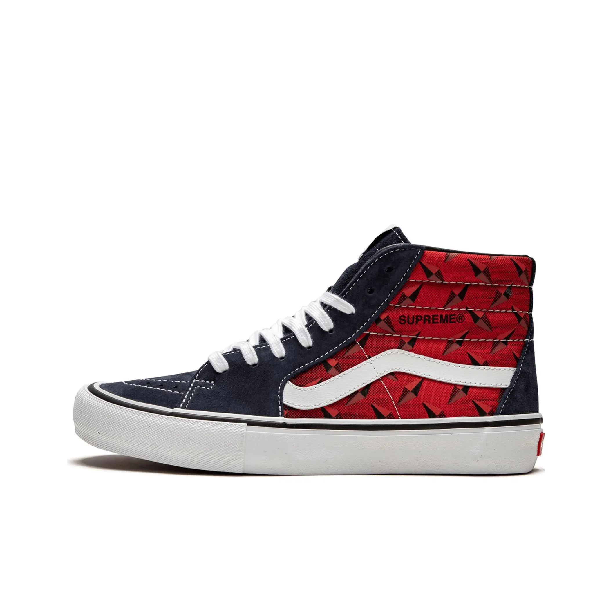 Vans Supreme X SK8 HI Pro 'Diamond Plate Navy Red'