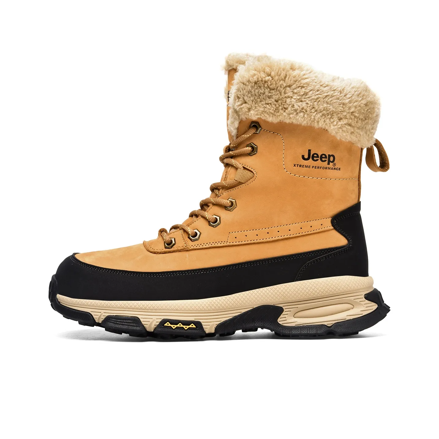 Jeep Crew Snow Boots Men's Gold