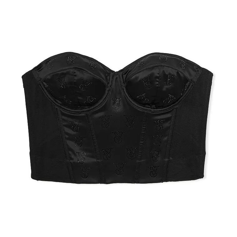 Victoria's Secret Без бретелек Бюстгальтер Женский Черный