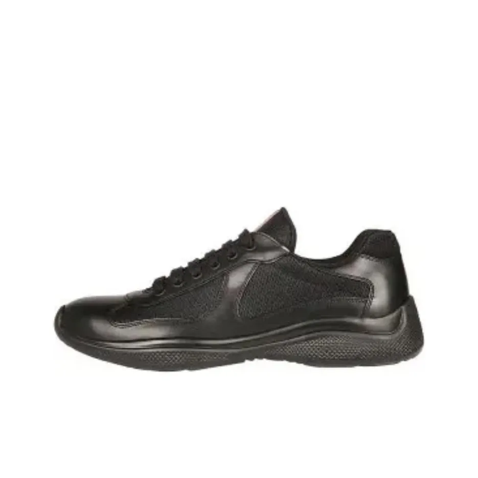 prada Backpack America's Cup Lace Up Sneakers