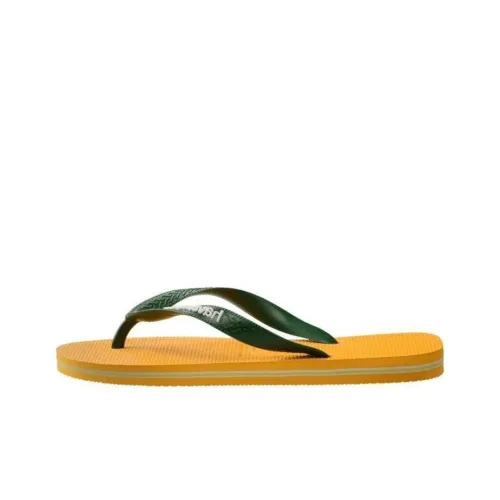 Havaianas Brazil Logo Шлепанцы Желтые Унисекс