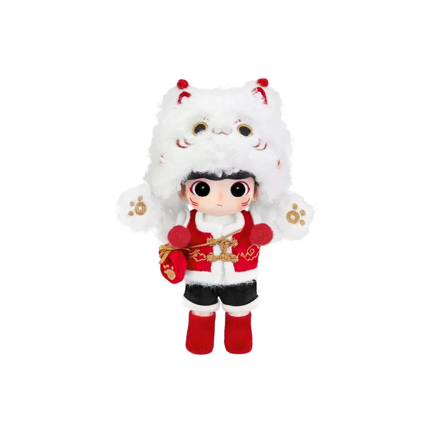 POP MART Коллаборация Edition Dimoo TREASURE Совместный бренд Счастливый кот 2024 Год Дракона Новогоднее издание Модные Фигурки 14 см