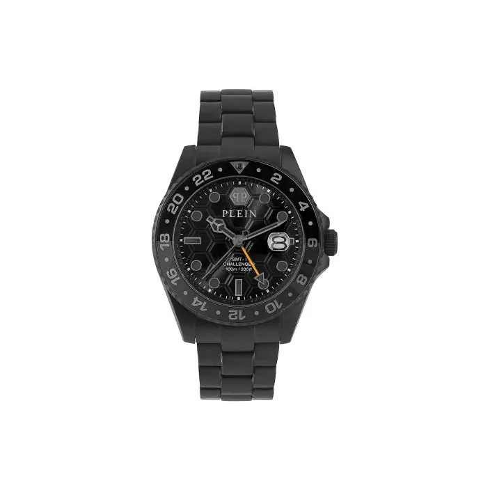 PHILIPP PLEIN Кварцевый механизм Мужские часы 44mm*44mm*11,5mm Черный