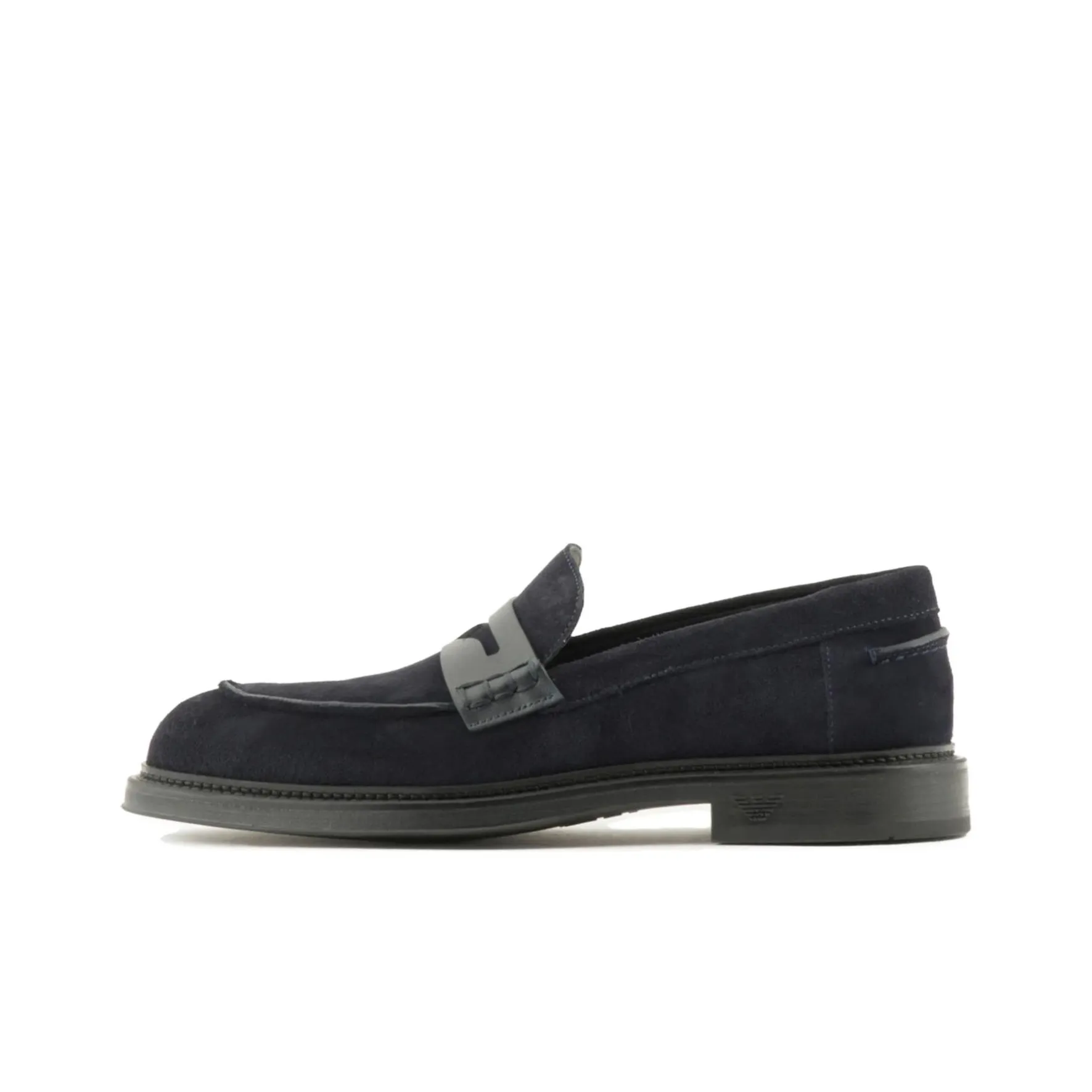 EMPORIO ARMANI Penny-slot Suede Loafers