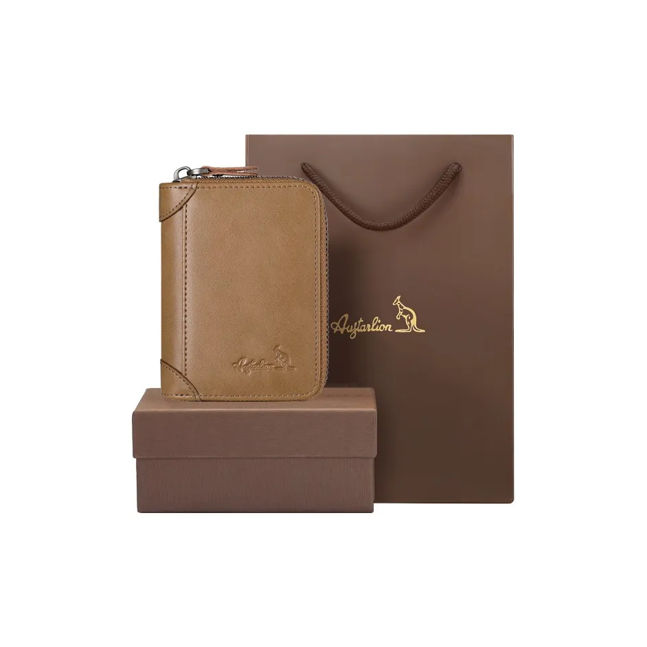 AUGTARLION Коровья кожа Держатель для водительских прав Аккордеонная сумка Обычный Унисекс Черный