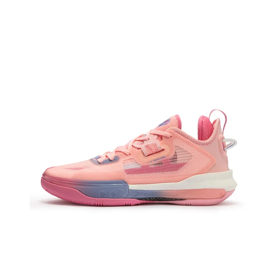 361° Basketball Shoes Men's Low Top Fluorescent Wax Powder/Bubble Gum Pink