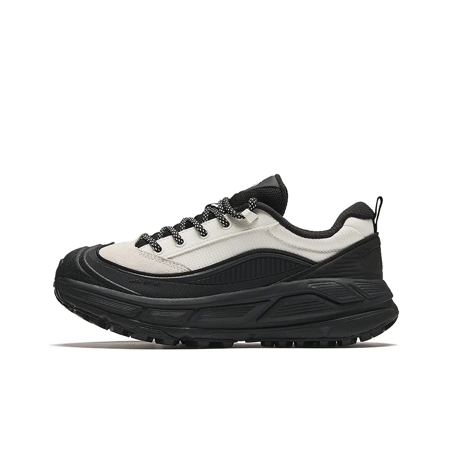 ANTA Treading On Зеленый Амортизация Износостойкий Низкий Топ Кэжуал Женские Белый Черный