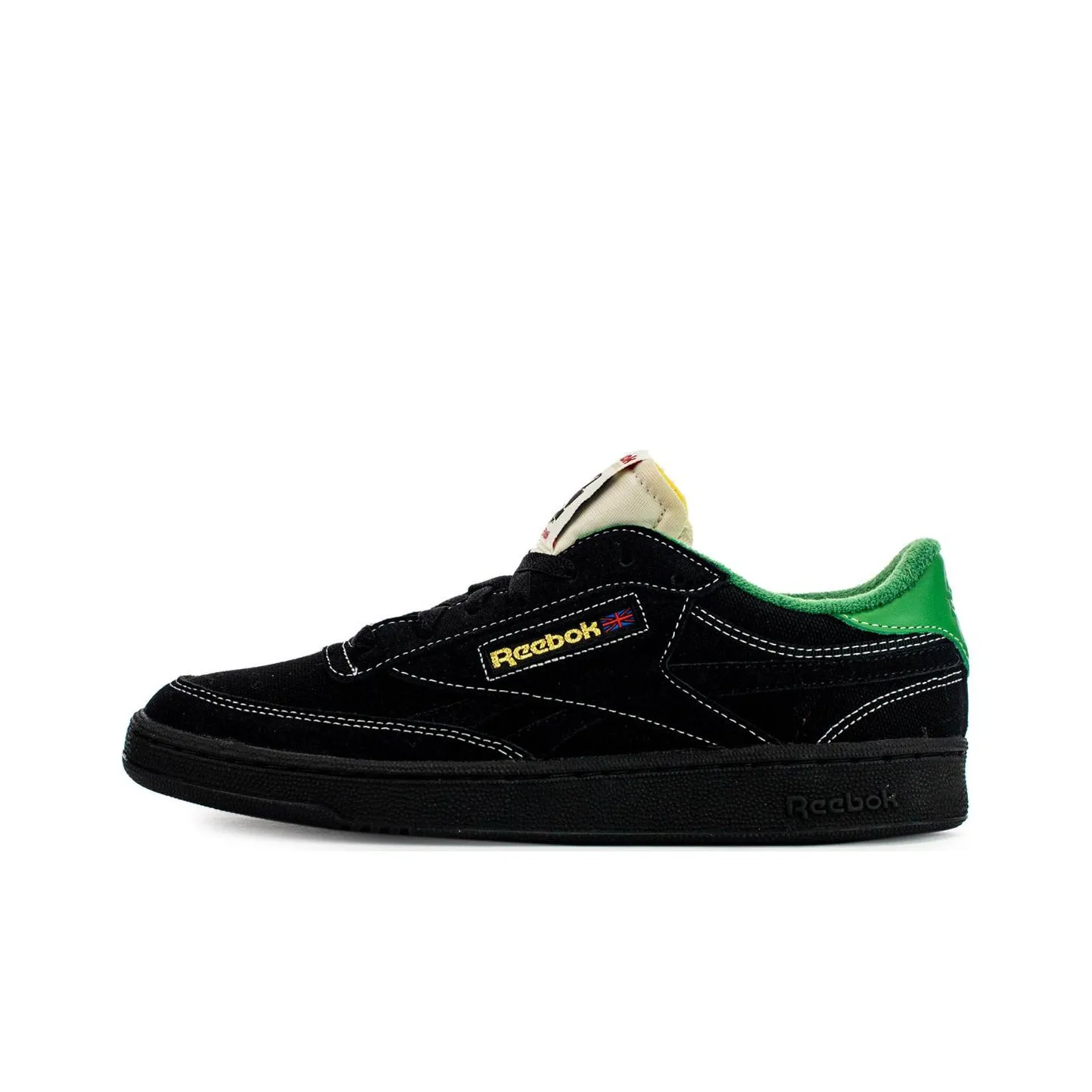 Reebok Club C Series Skateboard Shoes Unisex Low Top Black