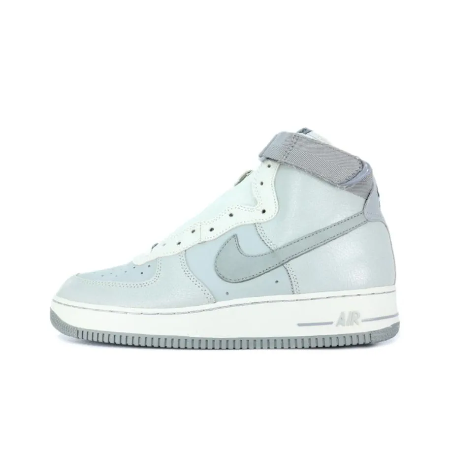Nike Air Force 1 Gray One Cushioning Wear Resistant High Top Skateboard Shoes Unisex Medium Gray