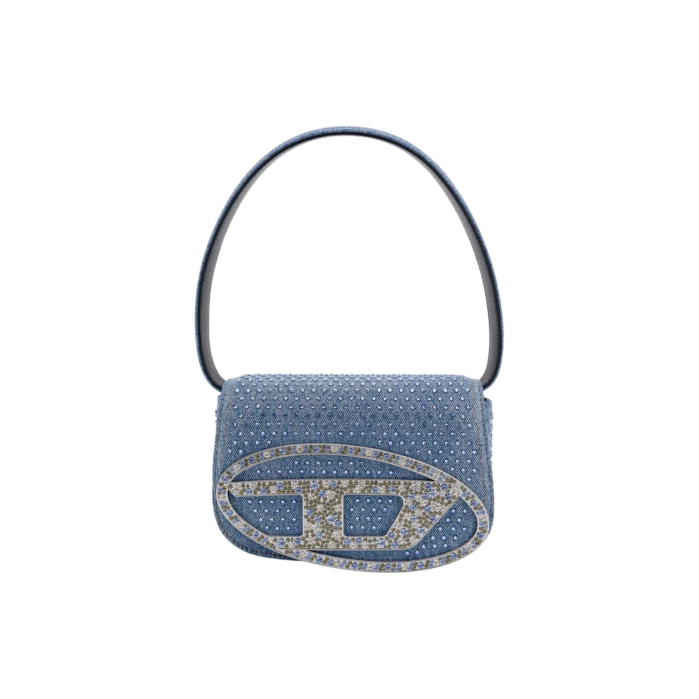 DIESEL Denim Handbag, Shoulder Bag Women's Blue