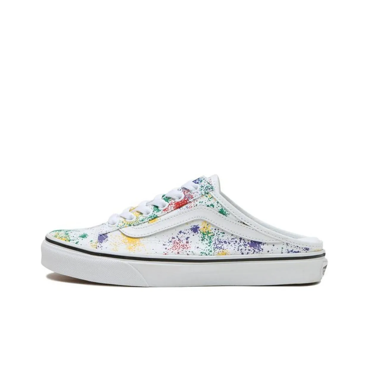 Vans Style 36 Mule Устойчивый к истиранию Легкий и Дышащий Скейтборд Кроссовки Унисекс Белый Многоцветный