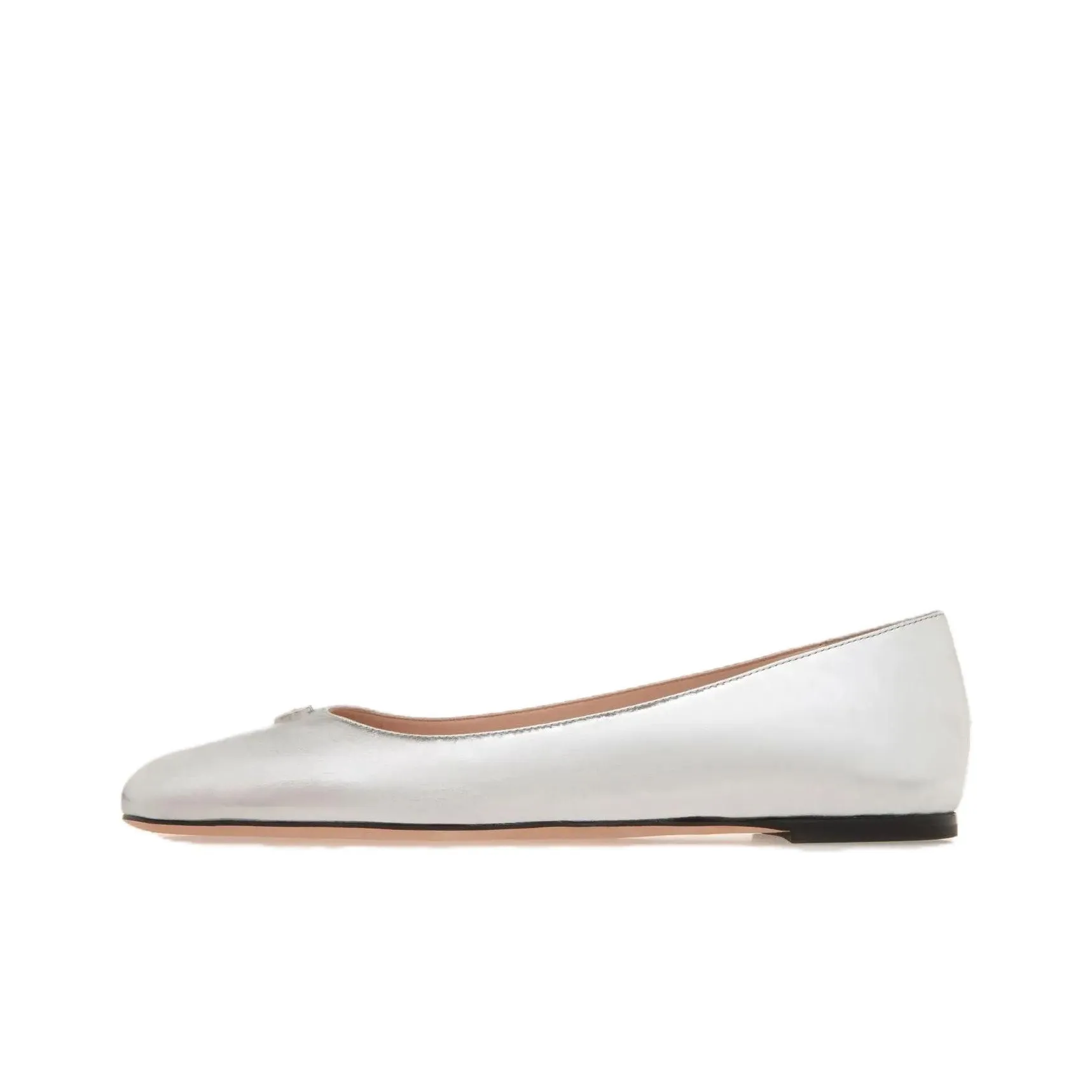 BALLY Emblem Logo-plaque Leather Ballerina Flats