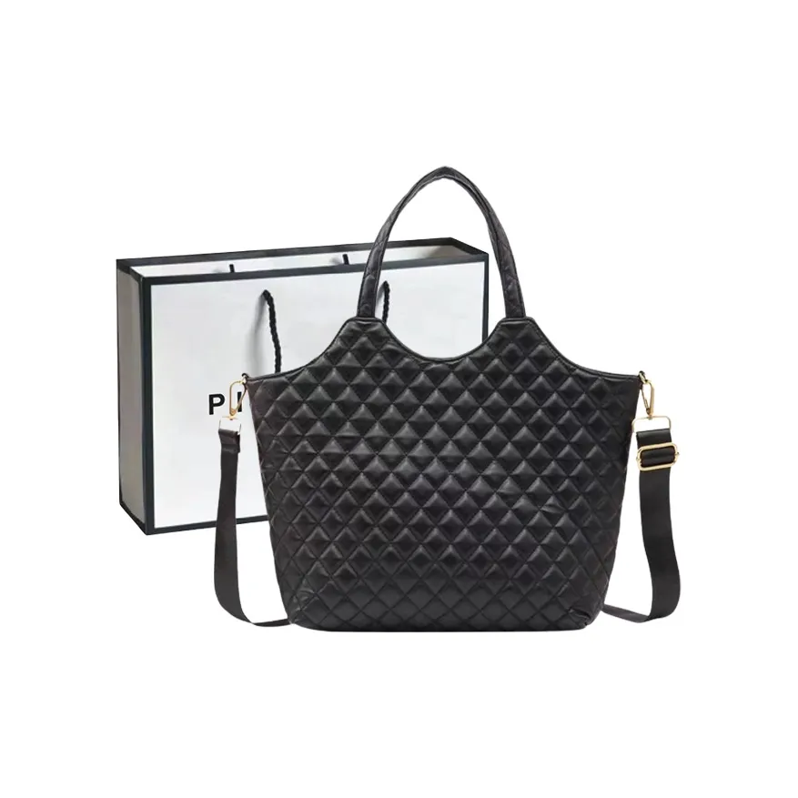 PINK·LAND ПУ (полиуретан) Сумка через плечо Сумка для покупок Портативная сумка через плечо Женская сумка через плечо Черная