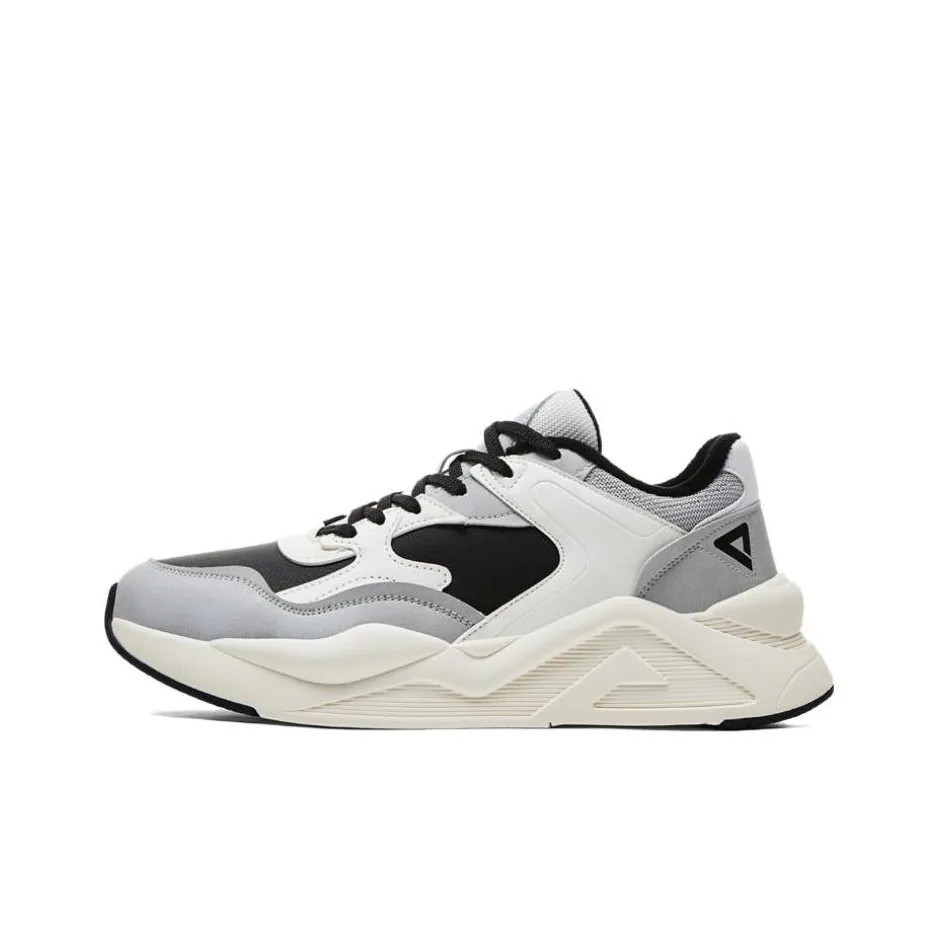 PEAK Slip-resistant Abrasion-resistant Adjustable Height Thermal Low-Top Footwear Men's Gray Black PEAK Противоскользящий Устойчивый к износу Регулируемая высота Термические Низкие Кроссовки Мужские Серый Черный