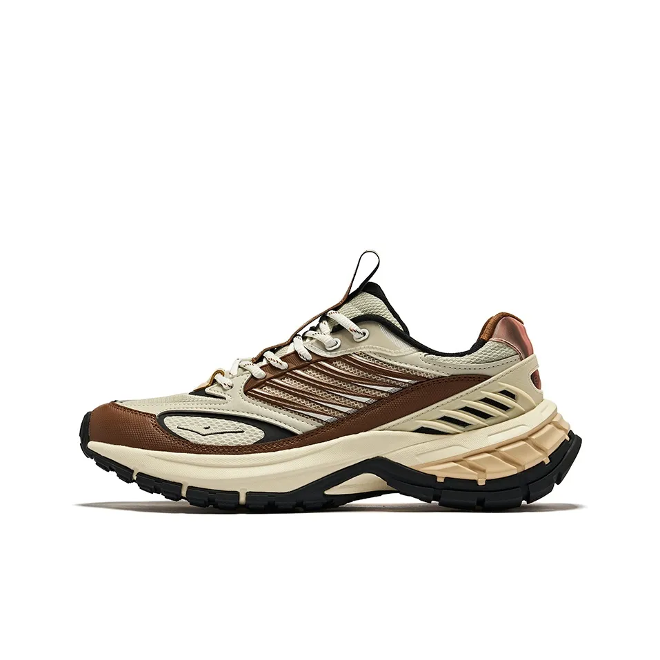 Erke Hung Feather Амортизация Износостойкий Низкий Топ Casual Мужской Коричневый