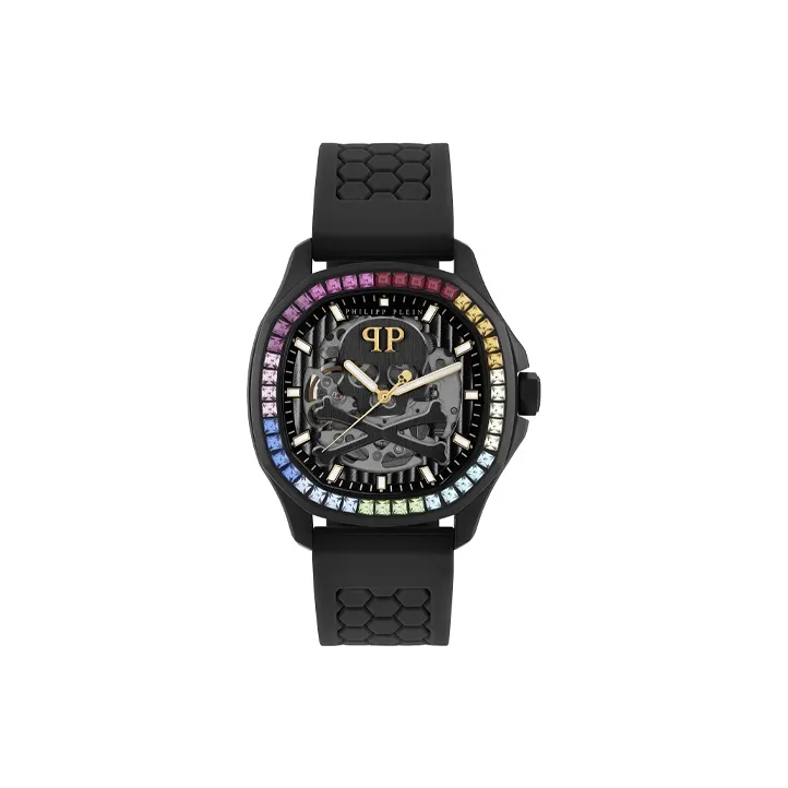 PHILIPP PLEIN Автоматический механический механизм Мужские часы 42mm*11,8mm Скелет