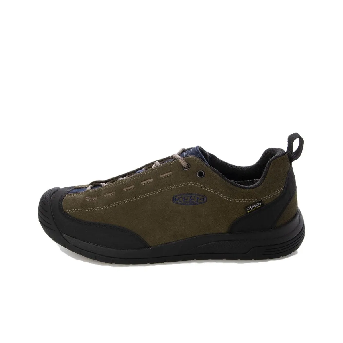 KEEN Jasper II WP Slip Resistant Low Top Outdoor Shoes Men's Green Brown
