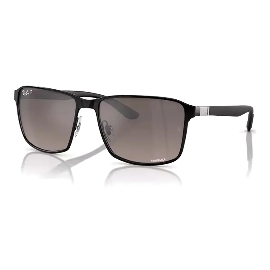 RayBan Металлические Квадратные Солнцезащитные Очки Унисекс Черные