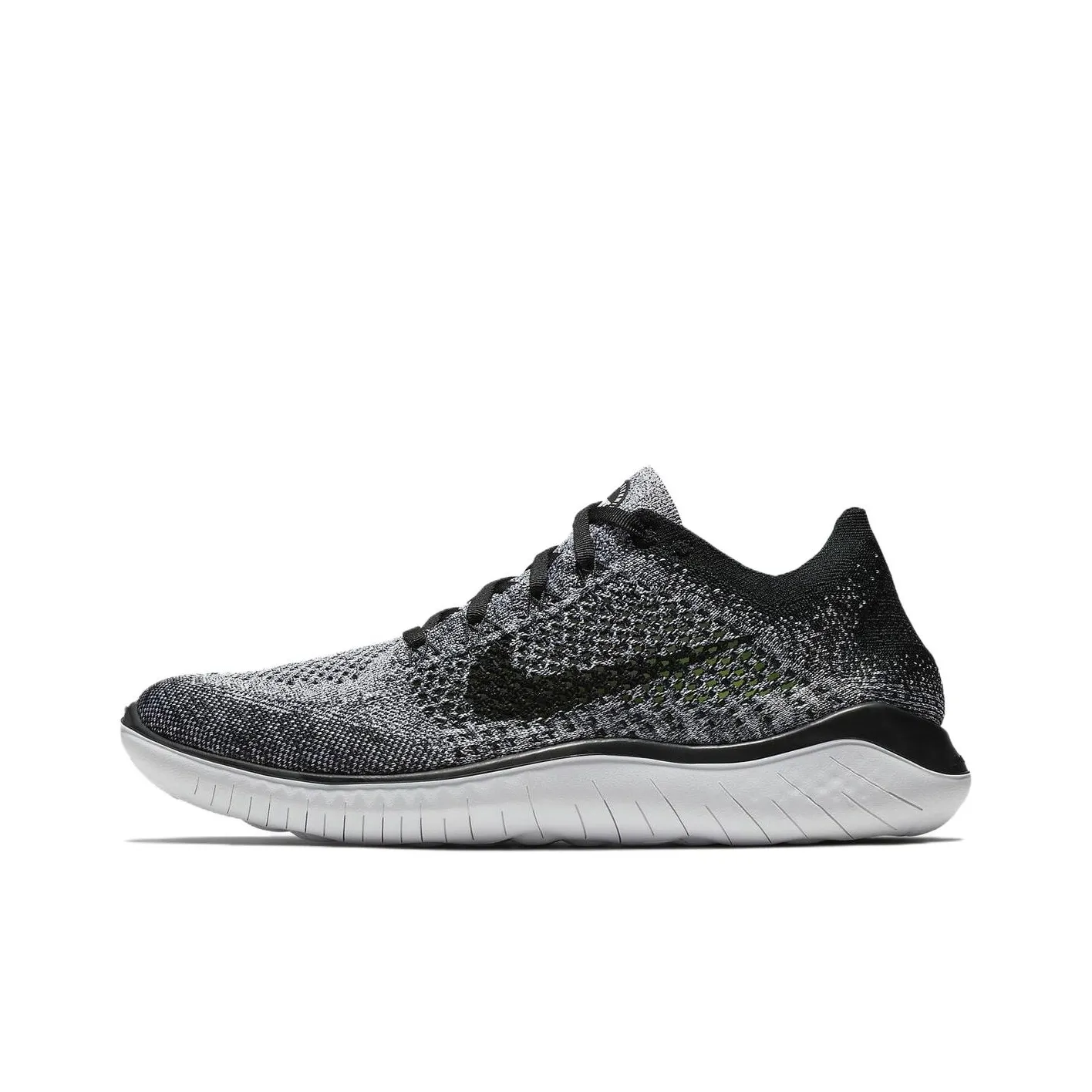 Nike Free Rn Flyknit 2018 Black White Ombre