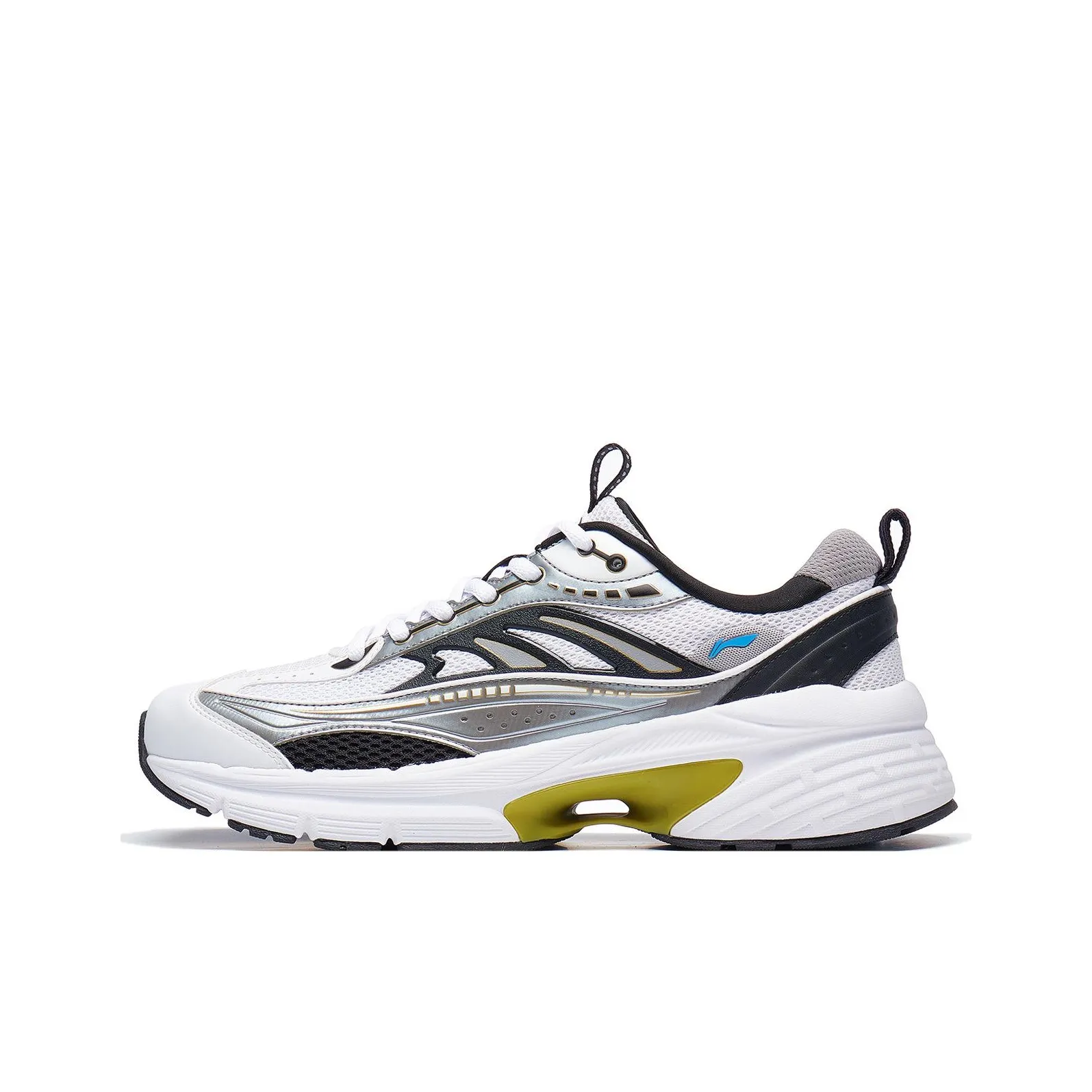 LiNing Comet LITE Cushioning, Slip Resistant, Abrasion Resistant Support Low Top Casual Shoes Men's Gray Red White