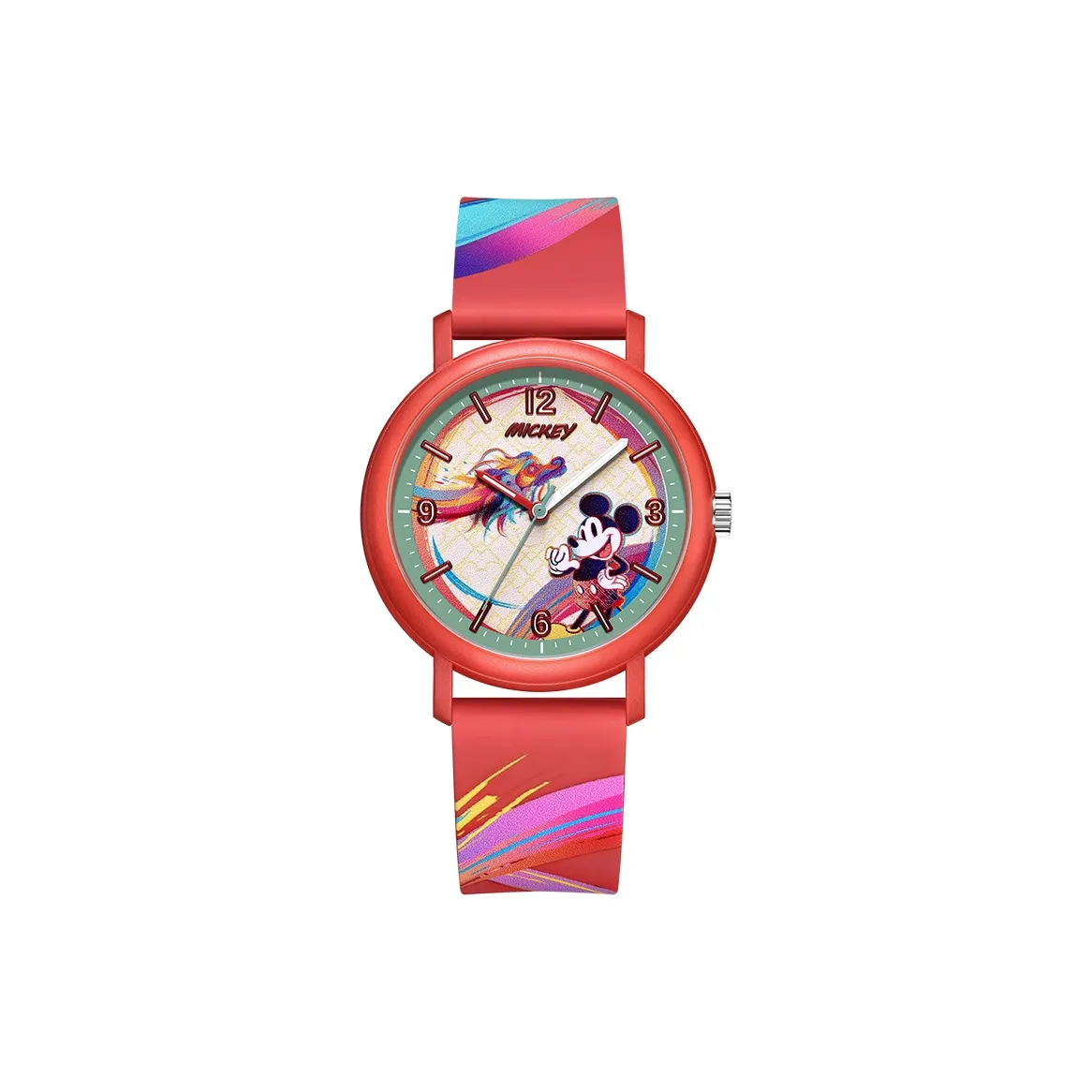 Disney Кварцевый механизм Унисекс Mickey Watch 38mm*38mm*9mm Бежевый