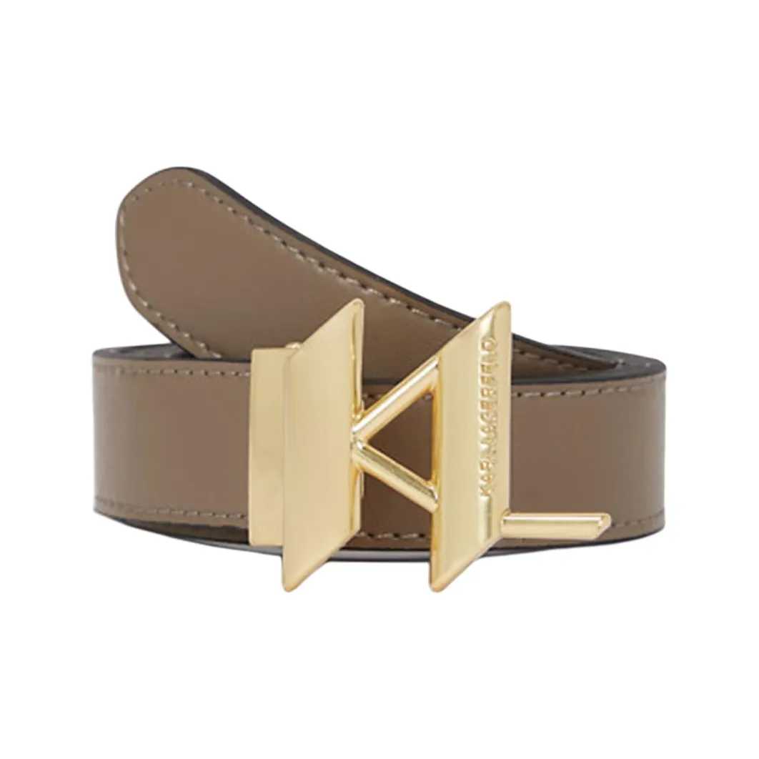 Ремни из коровьей кожи Karl Lagerfeld женские коричневые ширина 2,5 см