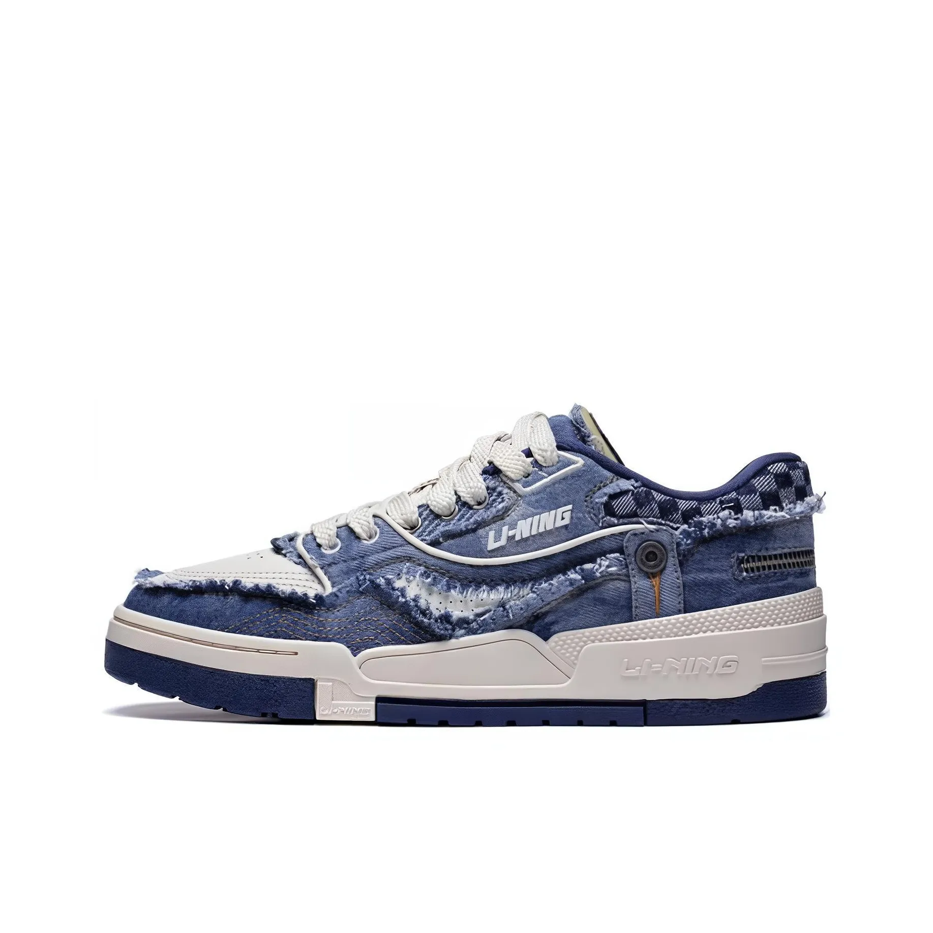 LiNing 001 BTC BTC PREMIUM Slip Resistant Low Top Skateboard Shoes Men's Navy