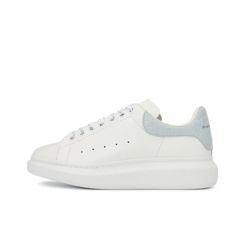 Alexander McQueen Oversized Sneaker 'White Light Blue Crocodile'