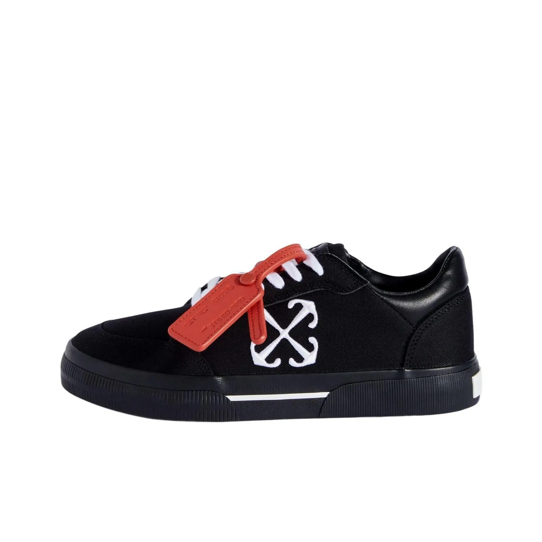 OFF WHITE New Low Vulcanized Black White Women's