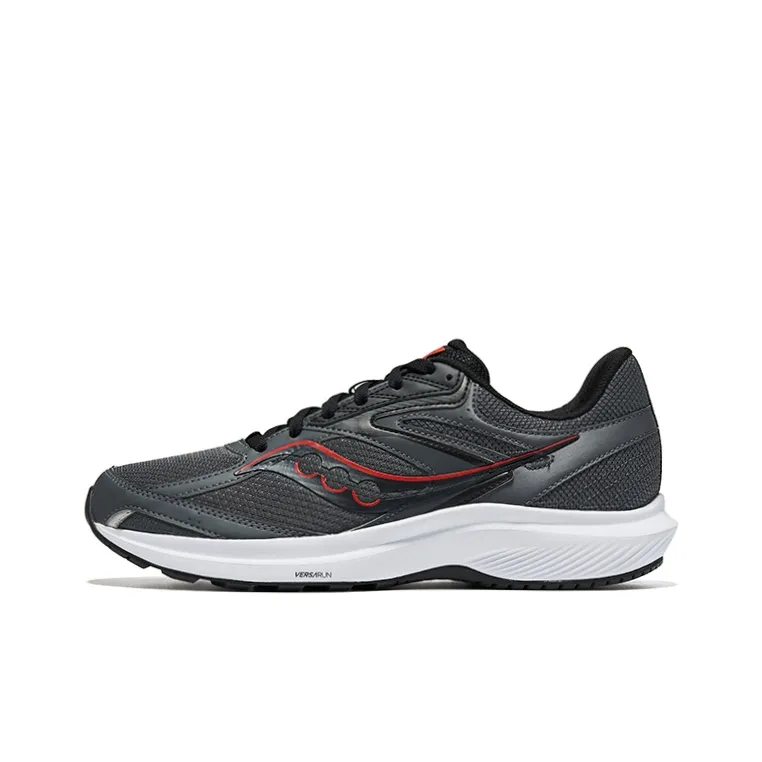 Saucony COHESION 17 Амортизаторы Slip-resistant Низкий топ Повседневные Беговые кроссовки Мужские Темно-серый Черный