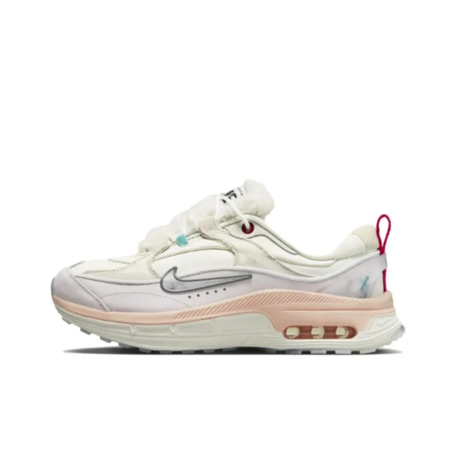Nike Air Max Bliss Abrasion Resistant Низкий Топ Casual Женский Белый Розовый