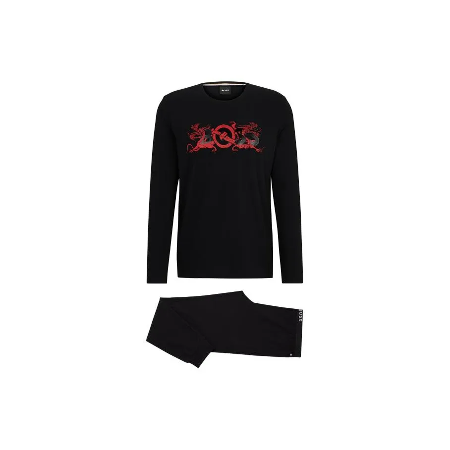 Hugo Boss Пижамный комплект мужской черный