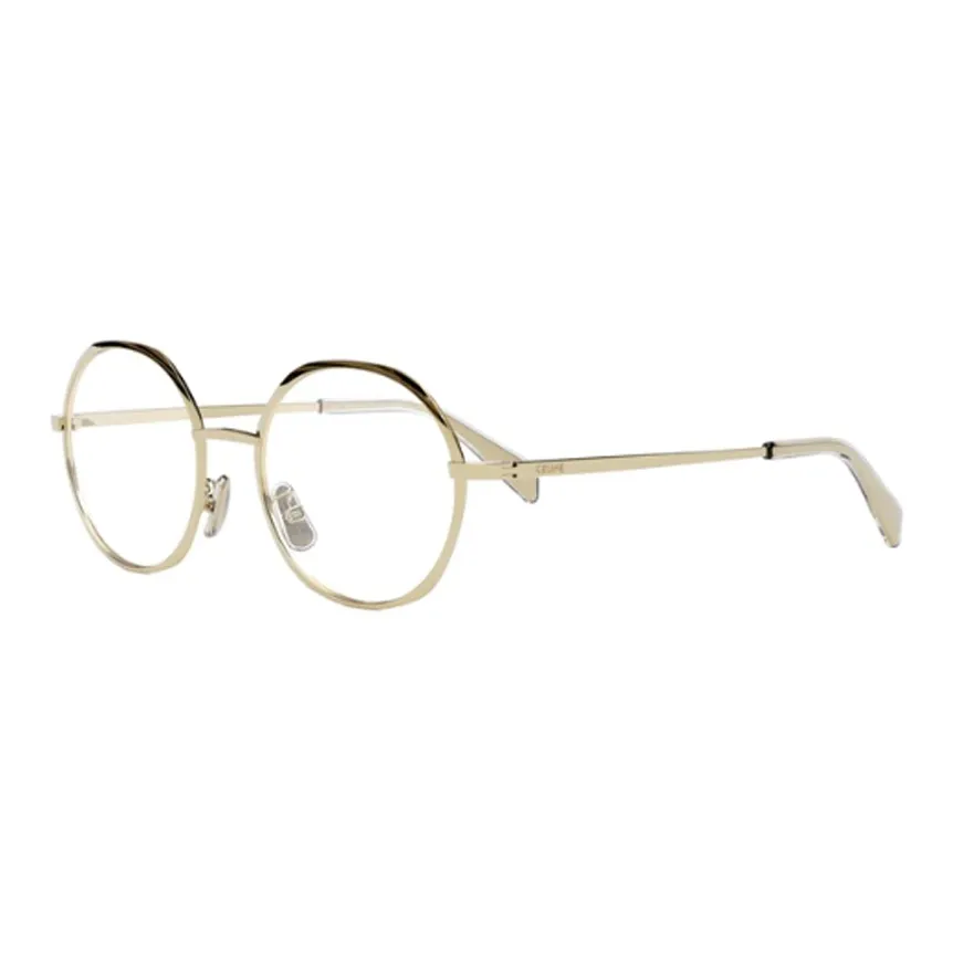 CELINE Металл Круглые Оправы для очков Женские Золотые