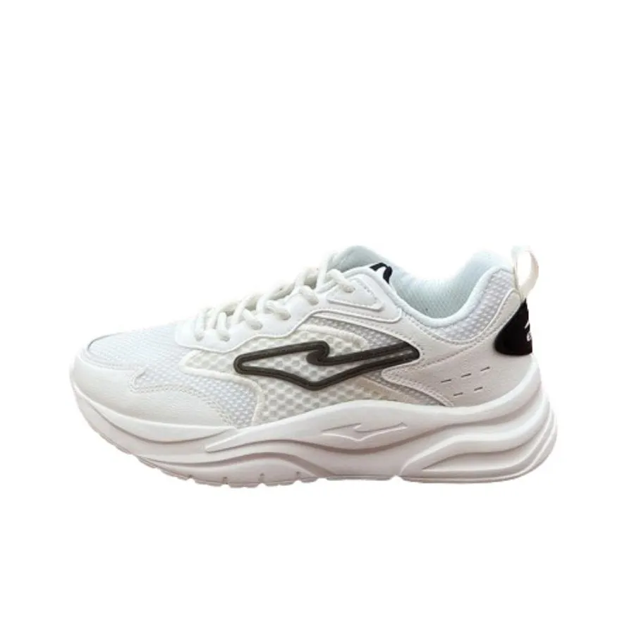 Erke Shock Absorbers Slip-Resistant Low Top Footwear Women's White Black Эрке Шок Абсорберы Противоскользящие Низкие Кроссовки Женские Белые Черные