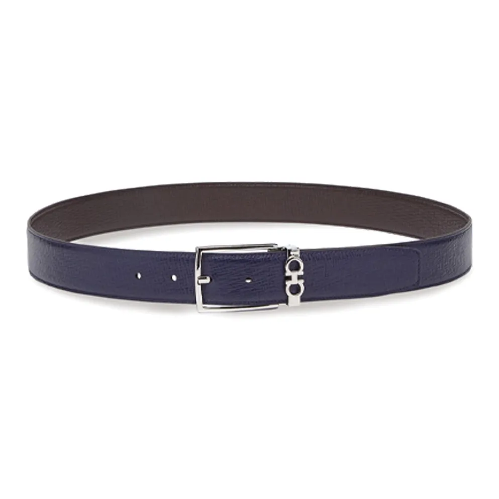 Ferragamo Ремни из коровьей кожи Мужской Синий 3,5CM