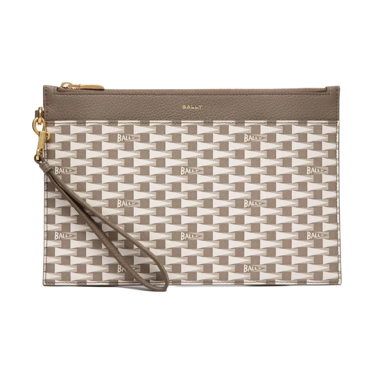 BALLY Кожа Клатч Мужской Коричневый