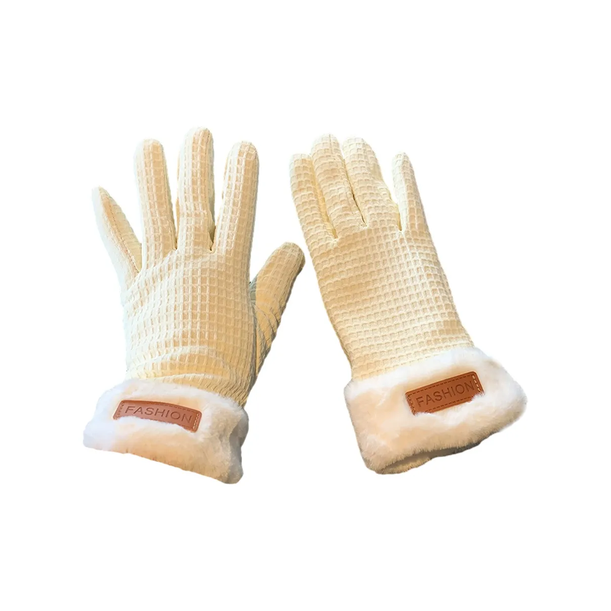 VINEY Хлопок Полиэстер Смесь Вязаные Перчатки Женские