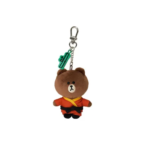 LINE FRIENDS Аксессуары для сумок Коричневый и Красный Унисекс