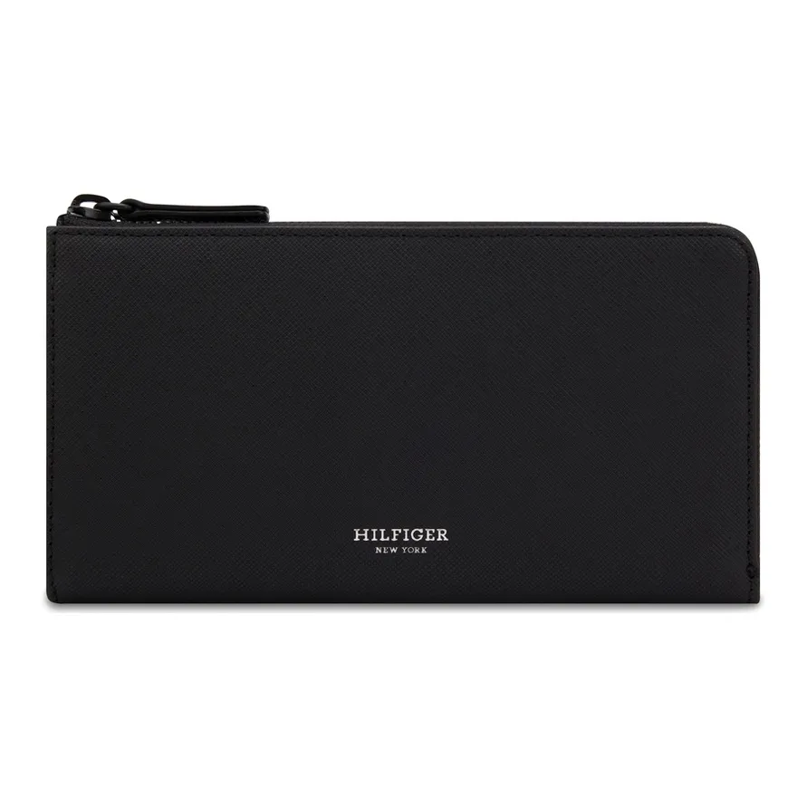 Tommy Hilfiger Cow Leather Wallet Regular Men's Black