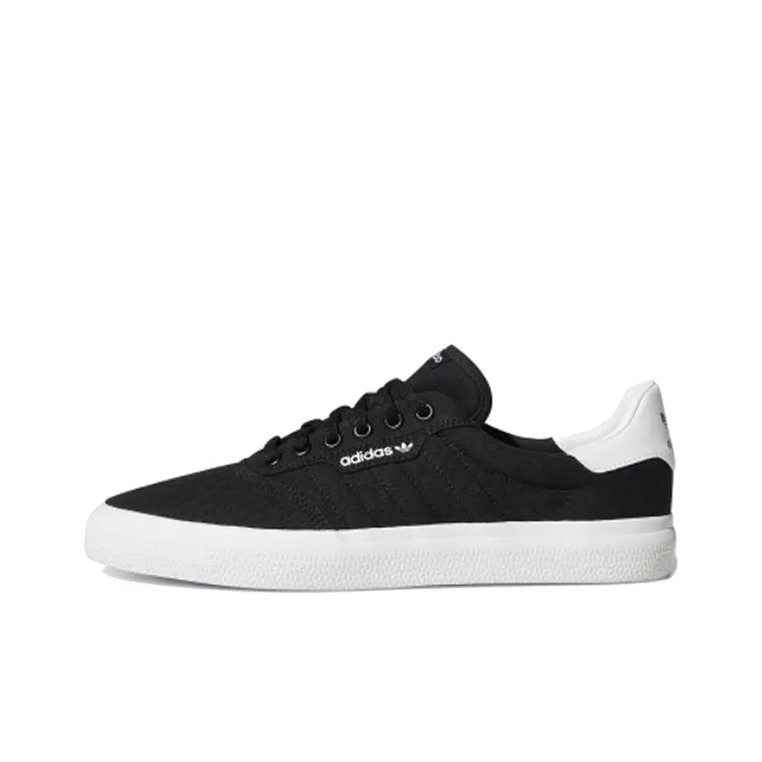 Adidas Originals 3MC Vulc Non Slip Легкие Низкие Кроссовки для Скейтбординга Унисекс Черные