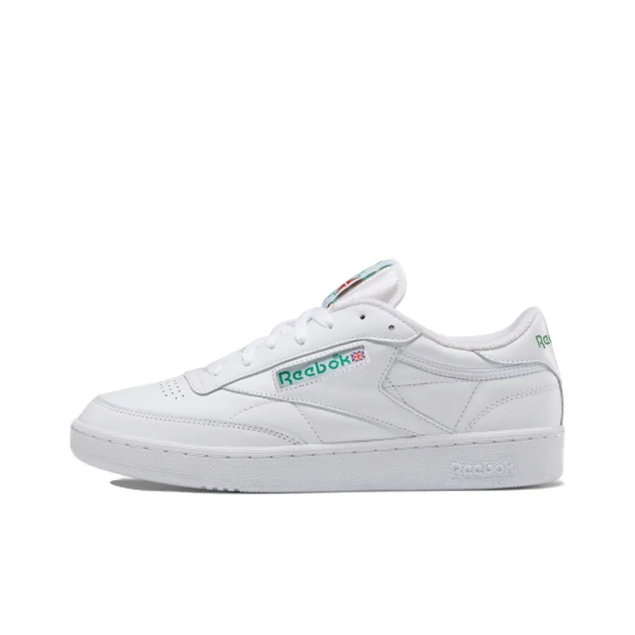Reebok совместный бренд Club C Series 85 OG Low Топ Скейтборд Кроссовки Унисекс Белый Зеленый