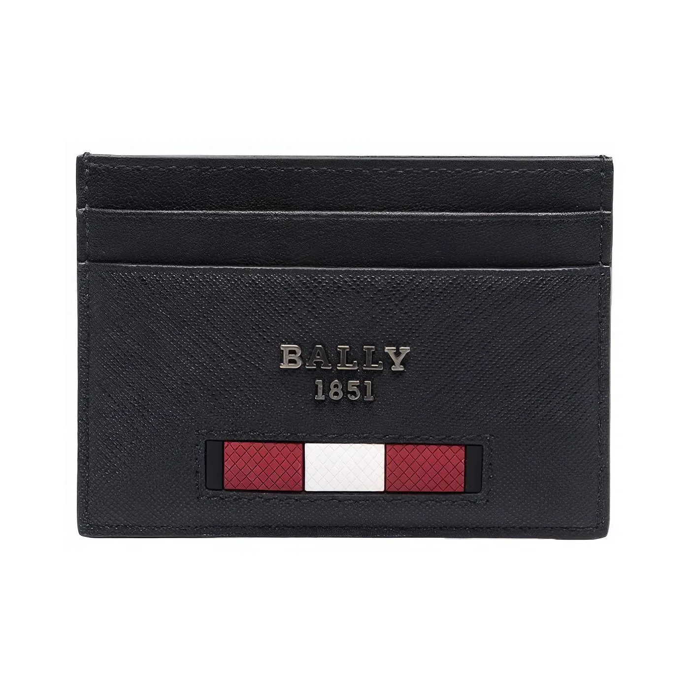 BALLY Кожа Кошелек Держатель для карт Мужской Черный