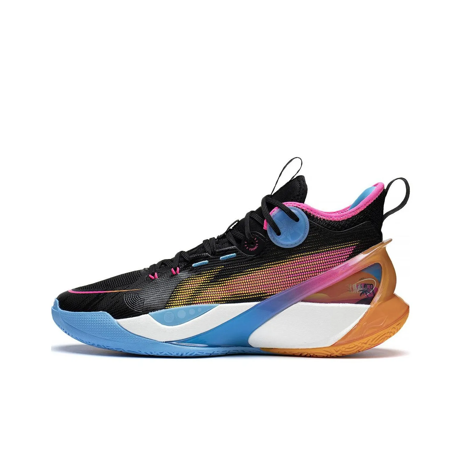 LINING SONIC 10 Ultra Устойчивый к истиранию Дышащий MID Баскетбольные кроссовки Мужские Черный Синий Коричневый