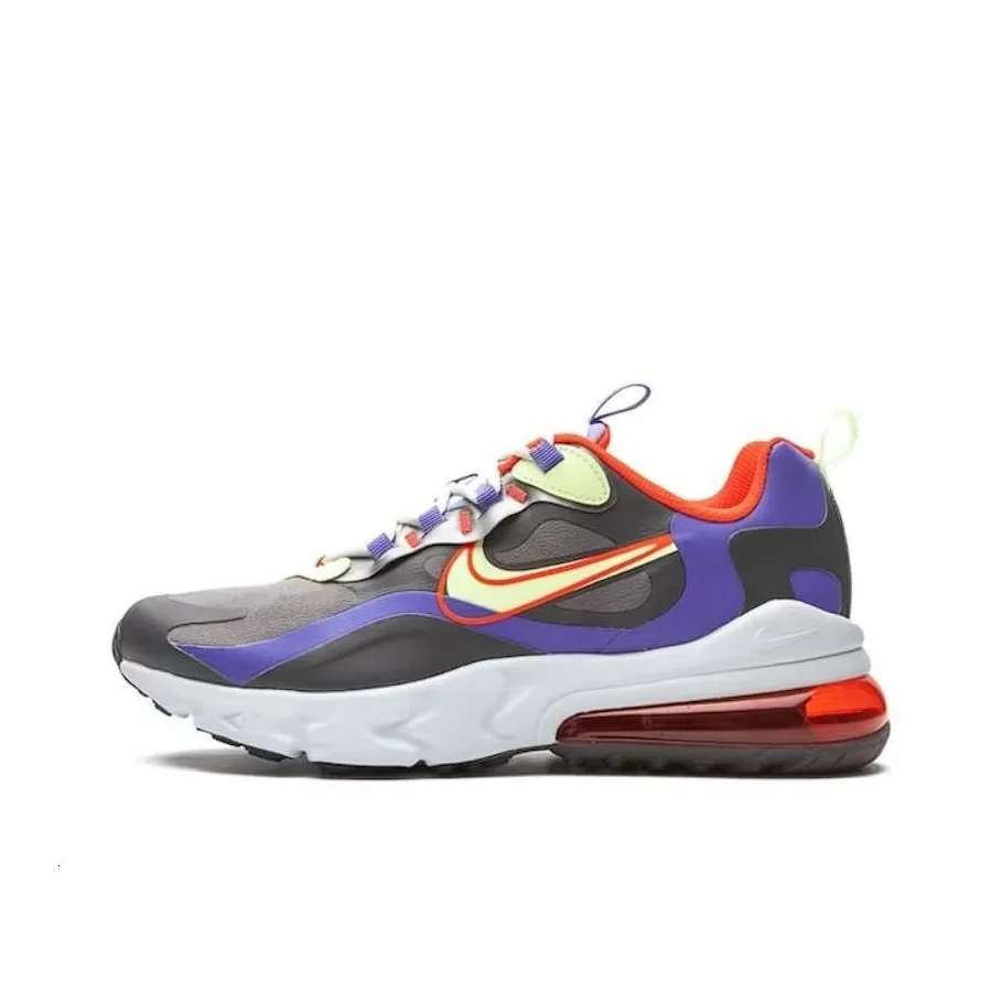 Nike Air Max 270 Running Shoes Women's Low Top Gray Blue Red