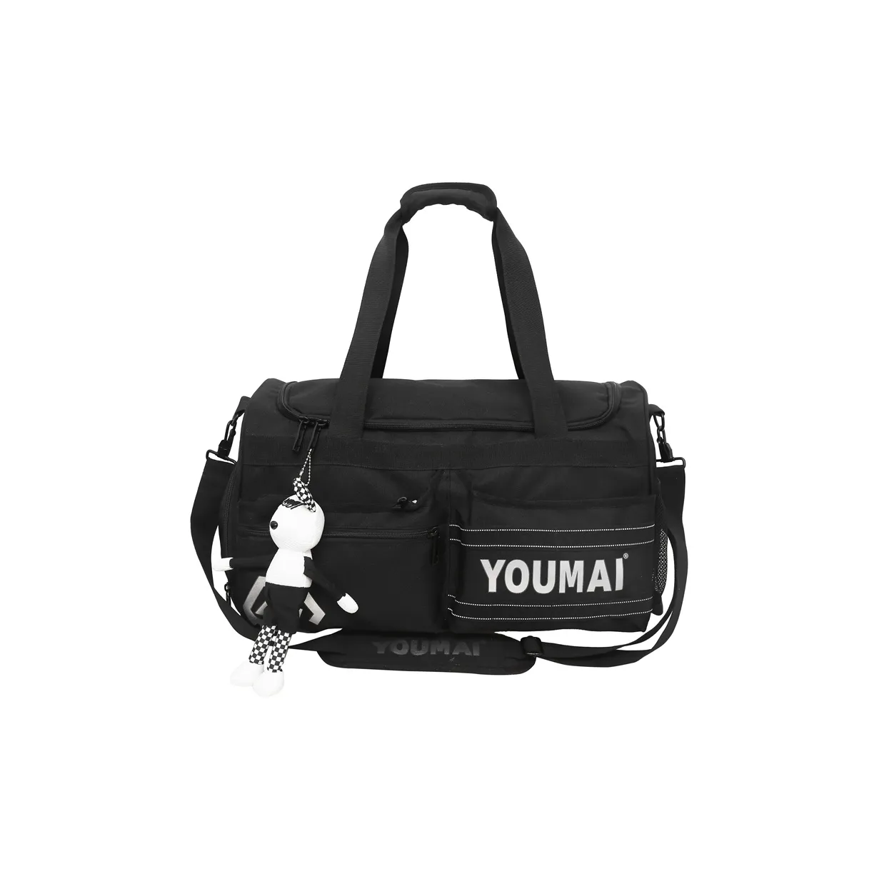 MINGTEK Nylon Dual Strap Luggage Bag, Travel Bag, Portable Travel Bag, Gym Bag Large Size Unisex Multicolor